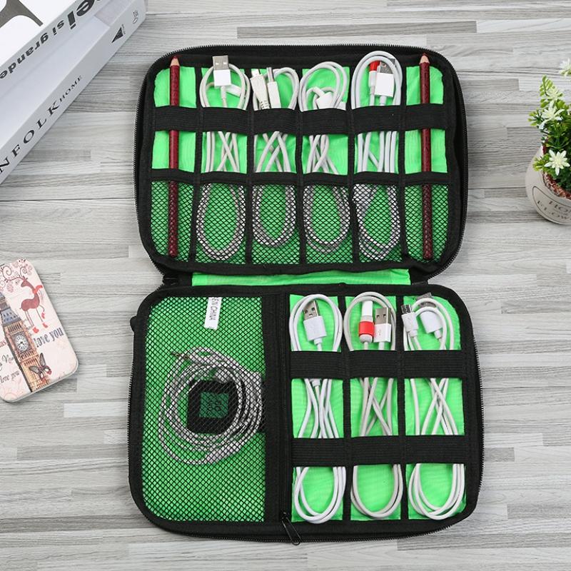 NNEIDS Portable Multifunctional U Disk Storage Bag For Mobile Phone Accessories - Purple